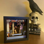 Castlevania Grim Reaper video game (1986) shadow box art officially licensed 9x9 inch (23x23cm) | Pixel Frames - 3