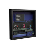 Castlevania II Simons Quest Horrible Night video game (1987) shadow box art officially licensed 9x9 inch (23x23cm) | Pixel Frames - 3