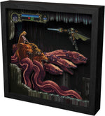 Castlevania Symphony of the Night Scylla video game (1997) shadow box art officially licensed 9x9 inch (23x23cm) | Pixel Frames - 4