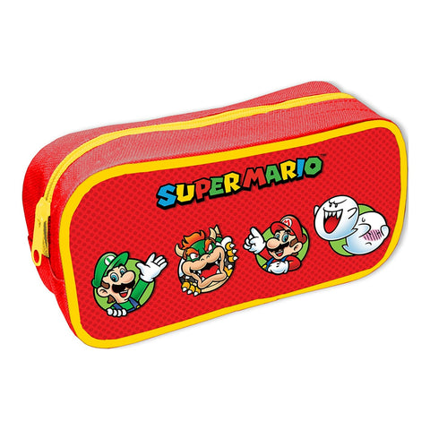 Super Mario (Core character circles) rectangular pouch pencil case | Pyramid