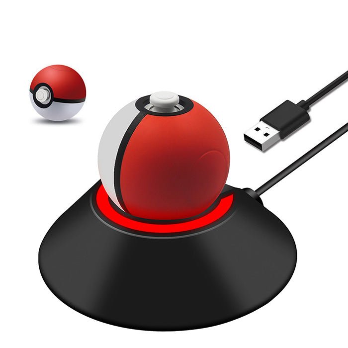 Charging stand for Nintendo Switch Pokeball plus controller USB connection - black | ZedLabz - 1