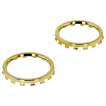 Chrome analog thumbstick rings for Xbox One Elite controller trim 2 pack | ZedLabz / Gold - 1