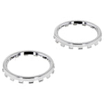 Chrome analog thumbstick rings for Xbox One Elite controller trim 2 pack | ZedLabz / Silver - 1