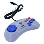 Compatible wired controller for Sega Mega Drive (Genesis) & Master System replacement - Grey | ZedLabz - ZedLabz800788