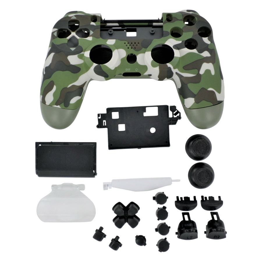 Complete housing shell for PS4 Slim Pro controller ZCT2 JDM - 040 replacement - Camo Green | ZedLabz - 1