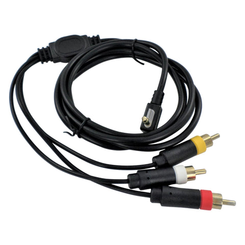 Composite AV cable for Sony PSP 2000 & 3000 gold plated lead supports 1080i replacement | ZedLabz - 2