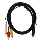 Composite RCA AV TV display cable lead wire for Sega Mega Drive 2 & 3 (Genesis) 6FT 1.8m replacement - REFURB | ZedLabz - 5