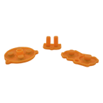 Conductive Silicone Button Contacts For Nintendo Game Boy Advance - Light Orange | ZedLabz - 1