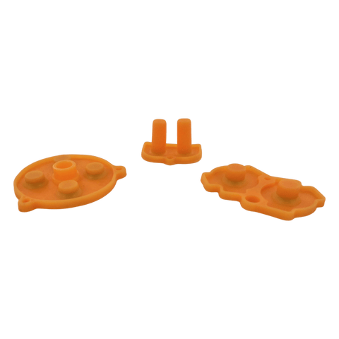 Conductive Silicone Button Contacts For Nintendo Game Boy Advance - Light Orange | ZedLabz - 1