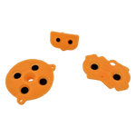 Conductive Silicone Button Contacts For Nintendo Game Boy Advance - Light Orange | ZedLabz - 4