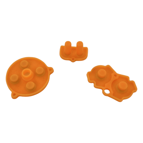 Conductive Silicone Button Contacts For Nintendo Game Boy Advance - Light Orange | ZedLabz - 2