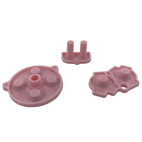 Conductive Silicone Button Contacts For Nintendo Game Boy Advance - Light Pink | ZedLabz - 1