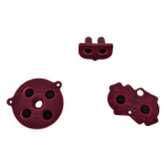 Conductive Silicone Button Contacts For Nintendo Game Boy Advance - Maroon Red | ZedLabz - 6