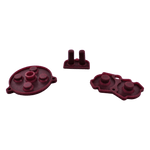 Conductive Silicone Button Contacts For Nintendo Game Boy Advance - Maroon Red | ZedLabz - 2