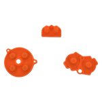 Conductive Silicone Button Contacts For Nintendo Game Boy Advance - Orange | ZedLabz - 3