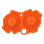 Conductive Silicone Button Contacts For Nintendo Game Boy Advance - Orange | ZedLabz - 9