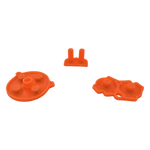 Conductive Silicone Button Contacts For Nintendo Game Boy Advance - Orange | ZedLabz - 1