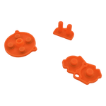 Conductive Silicone Button Contacts For Nintendo Game Boy Advance - Orange | ZedLabz - 4