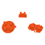 Conductive Silicone Button Contacts For Nintendo Game Boy Advance - Orange | ZedLabz - 2