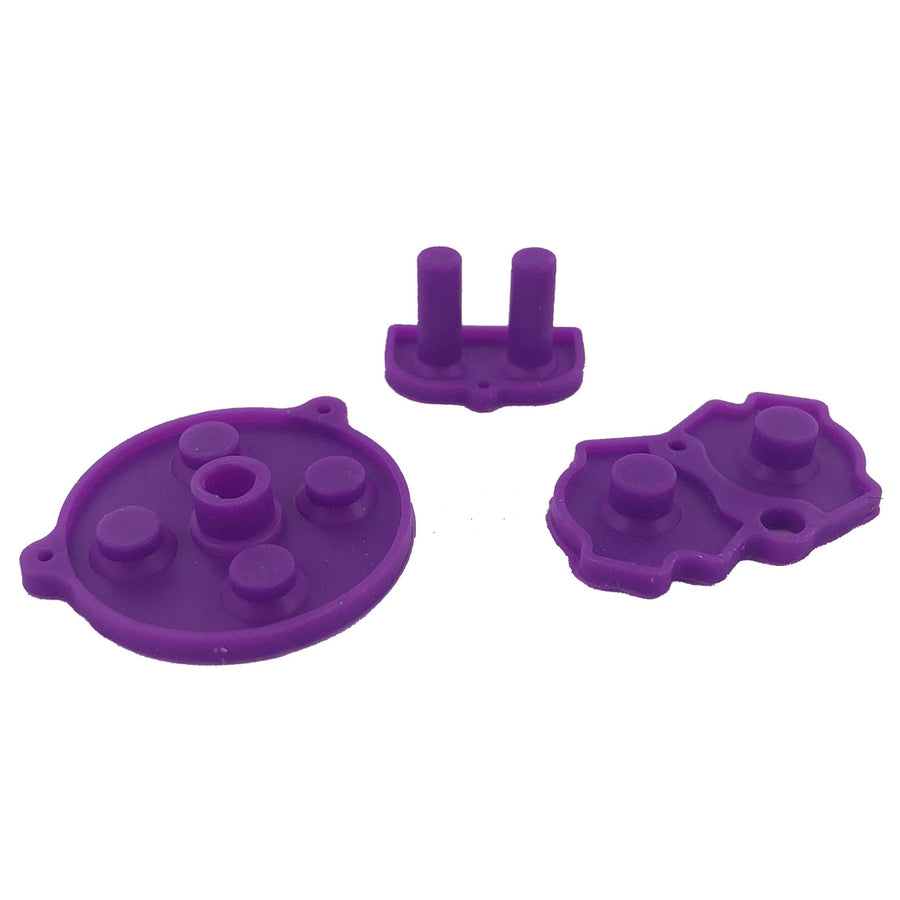 Conductive Silicone Button Contacts For Nintendo Game Boy Advance - Purple | ZedLabz - 1