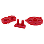 Conductive Silicone Button Contacts For Nintendo Game Boy Advance - Red | ZedLabz - 2