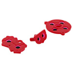 Conductive Silicone Button Contacts For Nintendo Game Boy Advance - Red | ZedLabz - 4