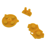 Conductive Silicone Button Contacts For Nintendo Game Boy Advance - Yellow | ZedLabz - 3