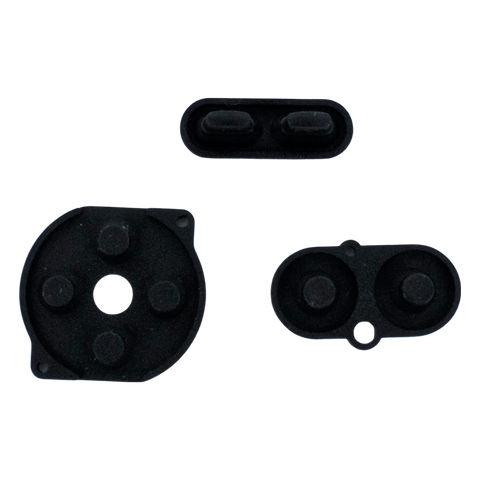 Conductive Silicone Button Contacts Kit For Nintendo Game Boy Color - Black | ZedLabz - 1