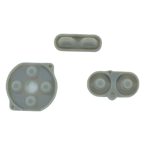 Conductive Silicone Button Contacts Kit For Nintendo Game Boy Color - Light Grey | ZedLabz - 1