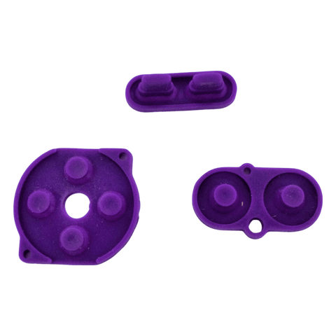 Conductive Silicone Button Contacts Kit For Nintendo Game Boy Color - Purple | ZedLabz - 2