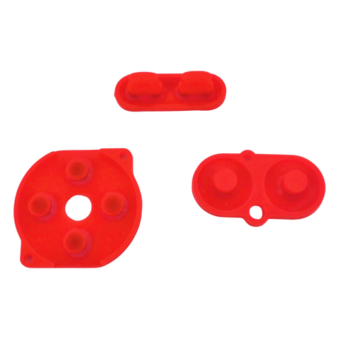 Conductive Silicone Button Contacts Kit For Nintendo Game Boy Color - Red | ZedLabz - 2