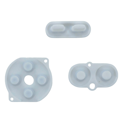 Conductive Silicone Button Contacts Kit For Nintendo Game Boy Color - White | ZedLabz - 1