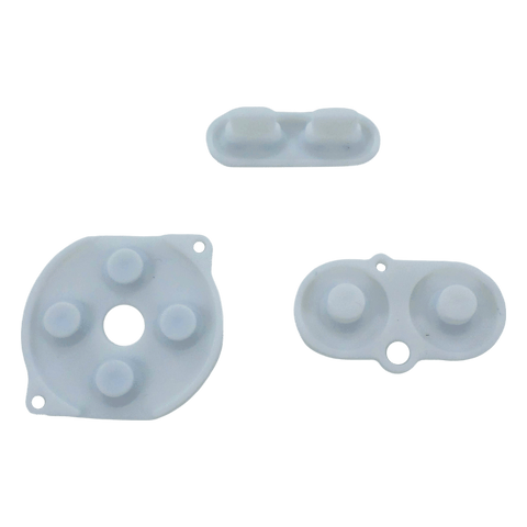 Conductive Silicone Button Contacts Kit For Nintendo Game Boy Color - White | ZedLabz - 2