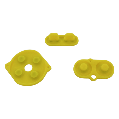 Conductive Silicone Button Contacts Kit For Nintendo Game Boy Color - Yellow | ZedLabz - 2