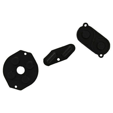 Conductive Silicone Button Contacts Kit For Nintendo Game Boy DMG - 01 - Black | ZedLabz - 2