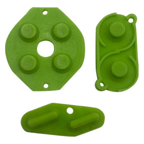 Conductive Silicone Button Contacts Kit For Nintendo Game Boy DMG - 01 - Green | ZedLabz - 1