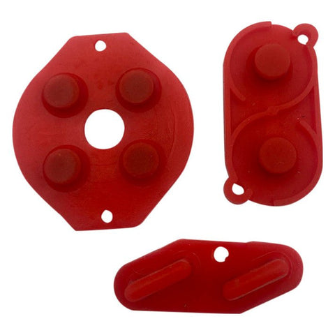 Conductive Silicone Button Contacts Kit For Nintendo Game Boy DMG - 01 - Red | ZedLabz - 1