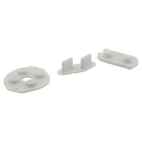 Conductive Silicone Button Contacts Kit For Nintendo Game Boy DMG - 01 - White | ZedLabz - 1