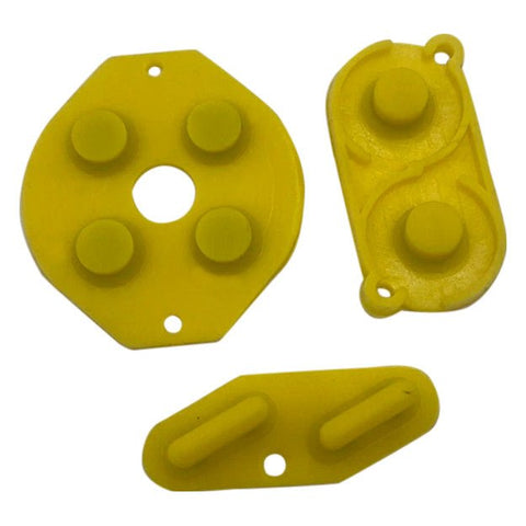 Conductive Silicone Button Contacts Kit For Nintendo Game Boy DMG - 01 - Yellow | ZedLabz - 1