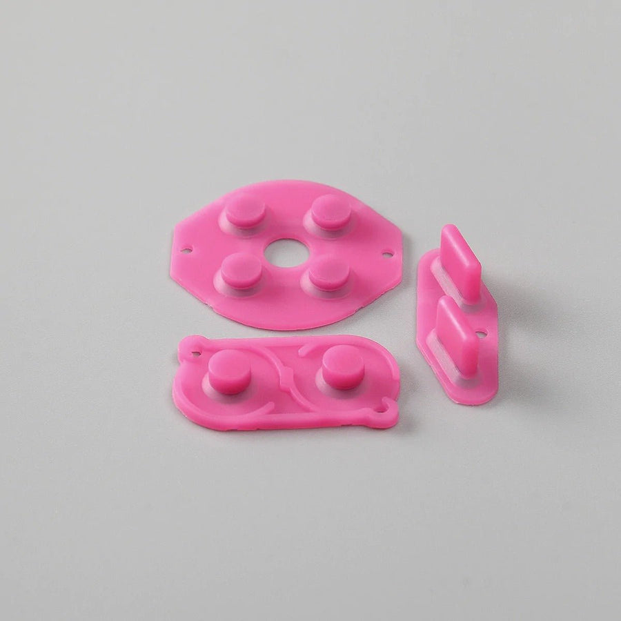 Conductive silicone button contacts rubber membrane pad set For Nintendo Game Boy Original DMG - 01 - Pink | Funnyplaying - 1