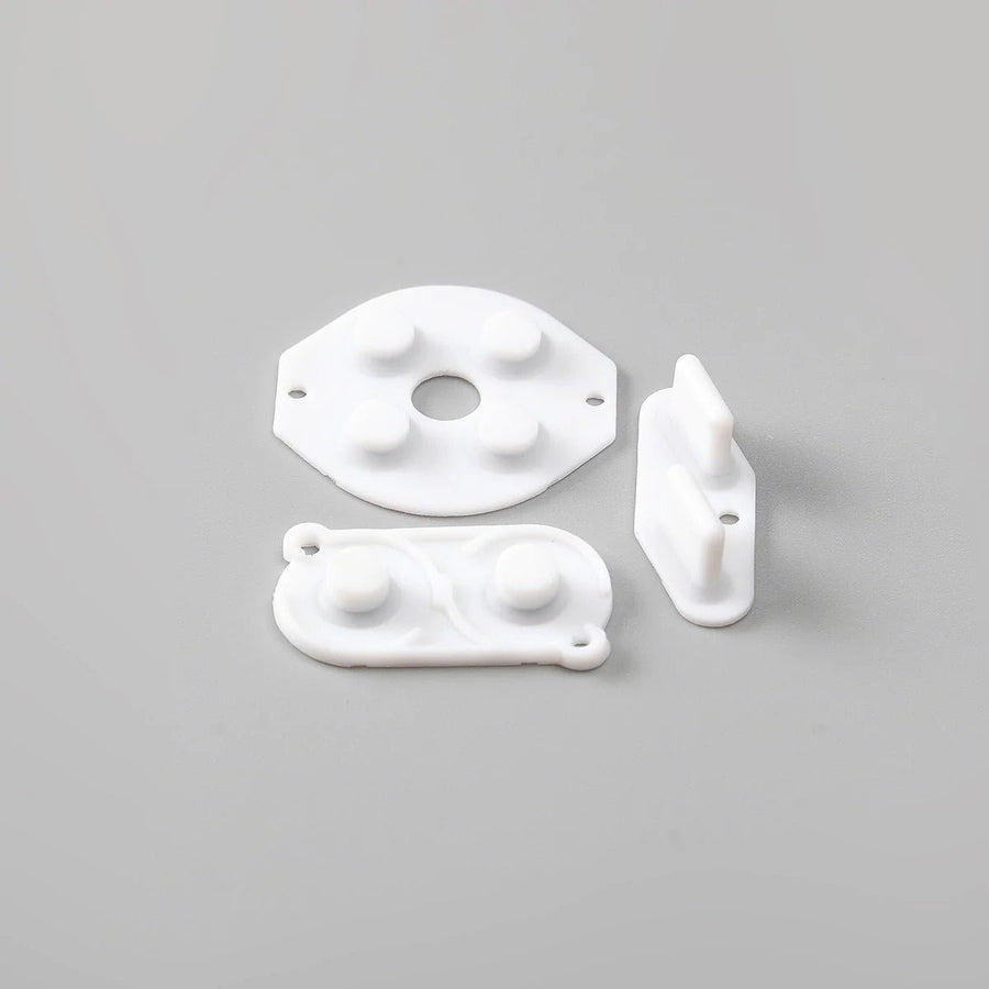 Conductive silicone button contacts rubber membrane pad set For Nintendo Game Boy Original DMG - 01 - White | Funnyplaying - 1