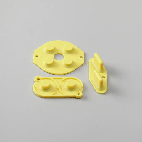 Conductive silicone button contacts rubber membrane pad set For Nintendo Game Boy Original DMG - 01 Yellow | Funnyplaying - 1