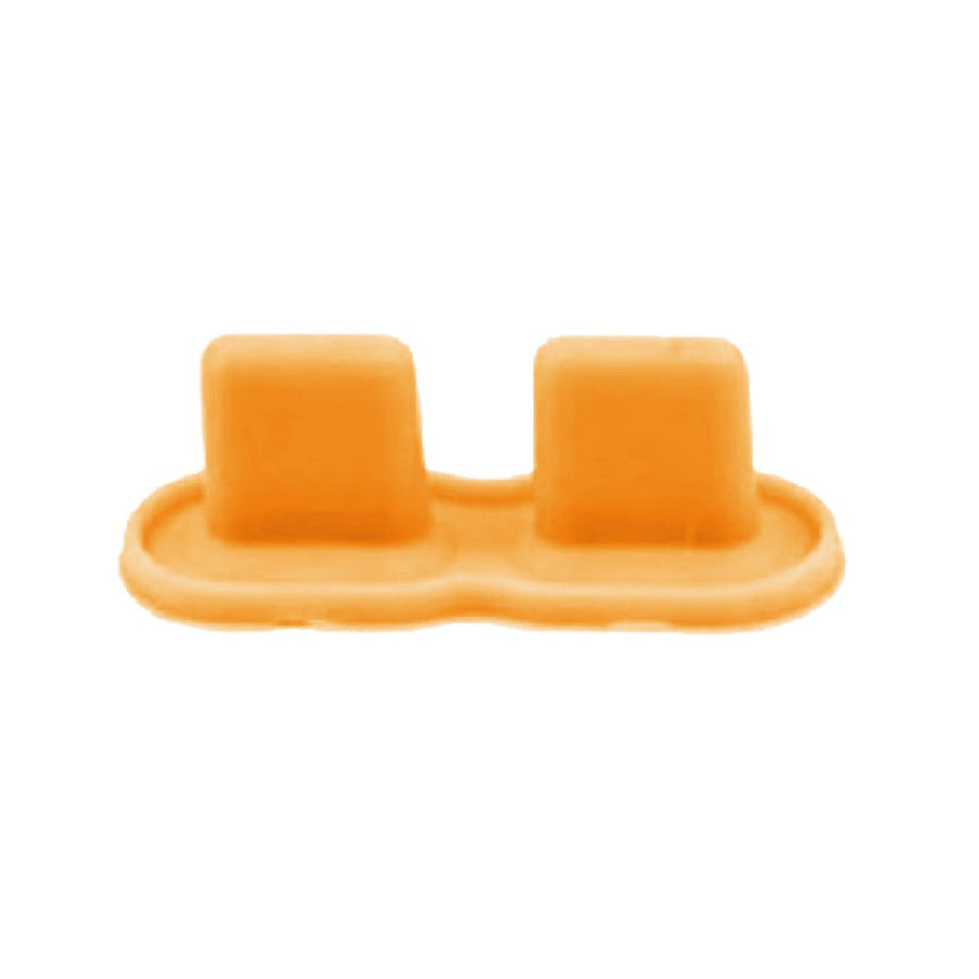 Conductive Silicone Rubber Start/Select Button For Nintendo Game Boy Pocket - Solid Neon Orange | Retro Modding - 1