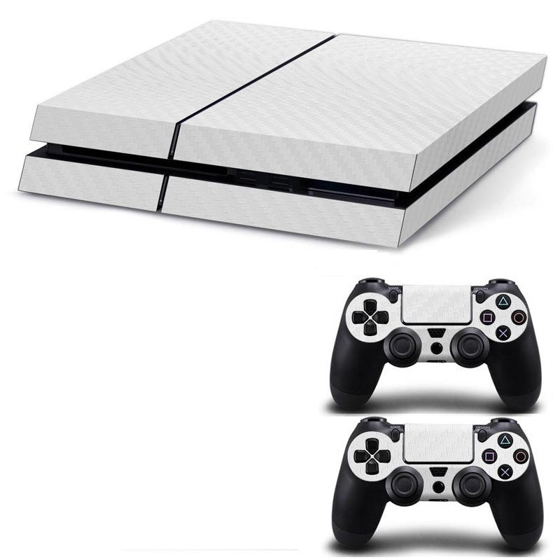 Console & controller sticker set for PS4 Original Vinyl Decal adhesive - White | ZedLabz - 1