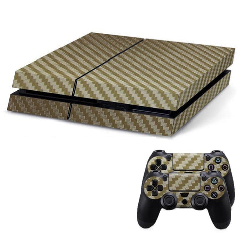 Console & controller sticker set for PS4 Original Vinyl Decal - Gold | ZedLabz - 1