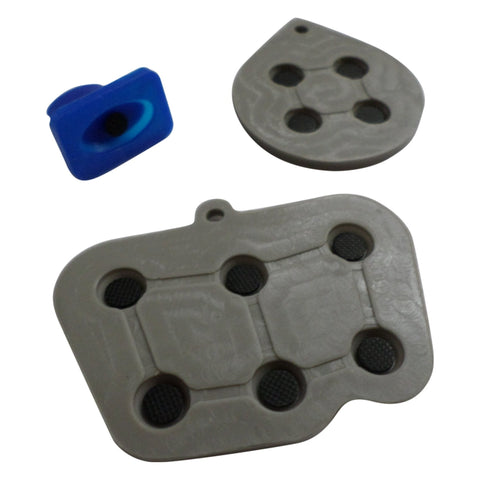 Contact kit for Sega Saturn controllers conductive rubber pad button - grey & blue | ZedLabz - 1