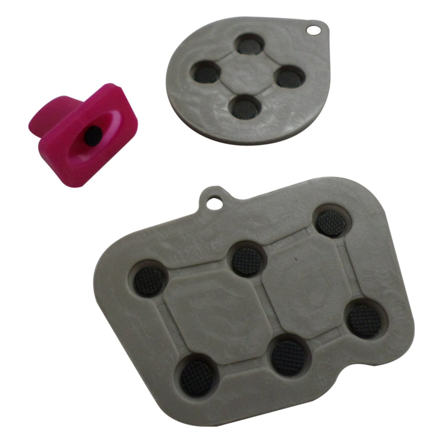 Contact kit for Sega Saturn controllers conductive rubber pad button - grey & pink | ZedLabz - 1