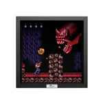 Contra Dragon God Java video game (1988) shadow box art officially licensed 9x9 inch (23x23cm) | Pixel Frames - 2