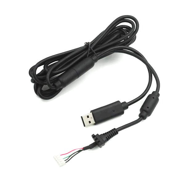 Controller cable for Xbox 360 wired controller compatible replacement lead - black | ZedLabz - 1