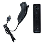 Controller for Nintendo Wii wireless Motion Plus with Nunchuk, silicone sleeve & wrist strap - Black | ZedLabz - 2